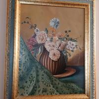 Quadro natura morta con fiori