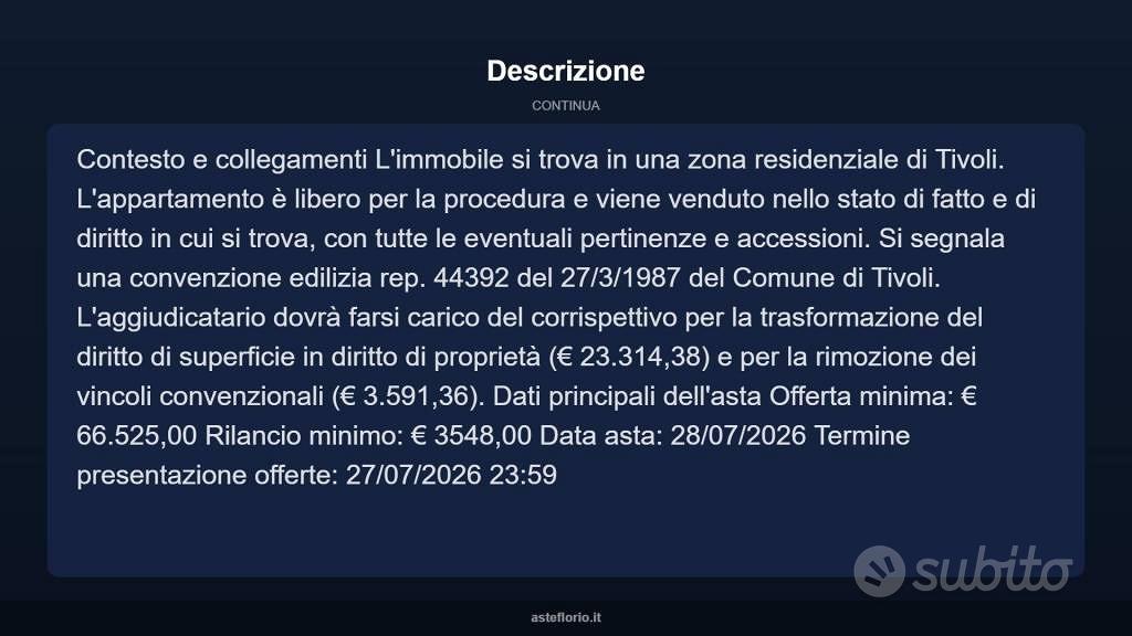 Appartamento – Tivoli, Borgonovo - Altro