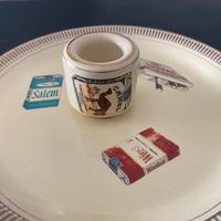 Posacenere Camel e Piatto in ceramica Vintage