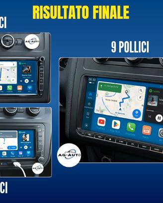 Volkswagen Touran 7 8 9 Pollici Autoradio +KIT