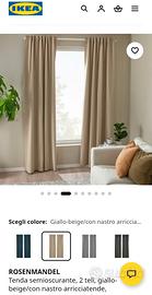 3 paia tende oscurante Ikea ROSENMANDEL +bastioni 