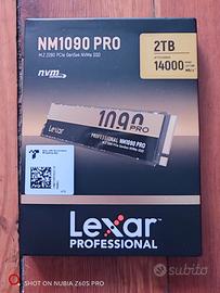 SSD Lexar 2TB Gen5  speed 14000 mb/s