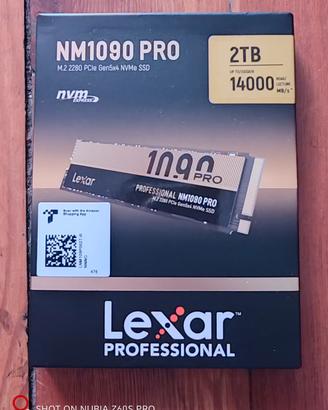 SSD Lexar 2TB Gen5  speed 14000 mb/s