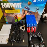 🎮 PS4 Slim 500 GB + 2 Controller + 6 Giochi