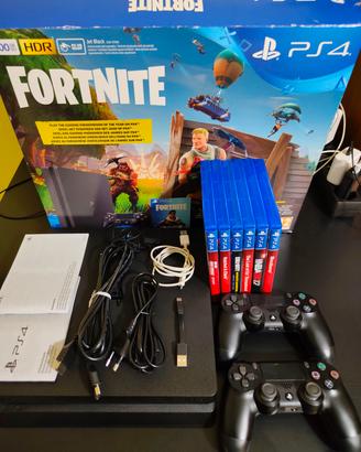 🎮 PS4 Slim 500 GB + 2 Controller + 6 Giochi