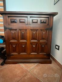 Comô con letto singolo a scomparsa