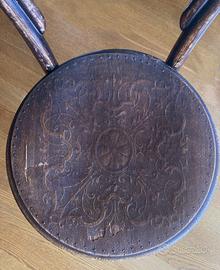 Coppia di sedie Thonet originali vintage primi 900