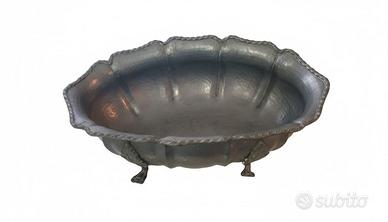 Antico centro tavola fine XIX secolo in peltro