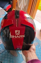 Giacca da moto+paraschiena+casco shark carbon tg S
