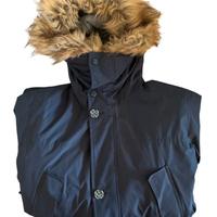 Giubbotto Invernale Blu con Cappuccio