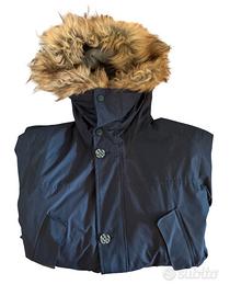 Giubbotto Invernale Blu con Cappuccio