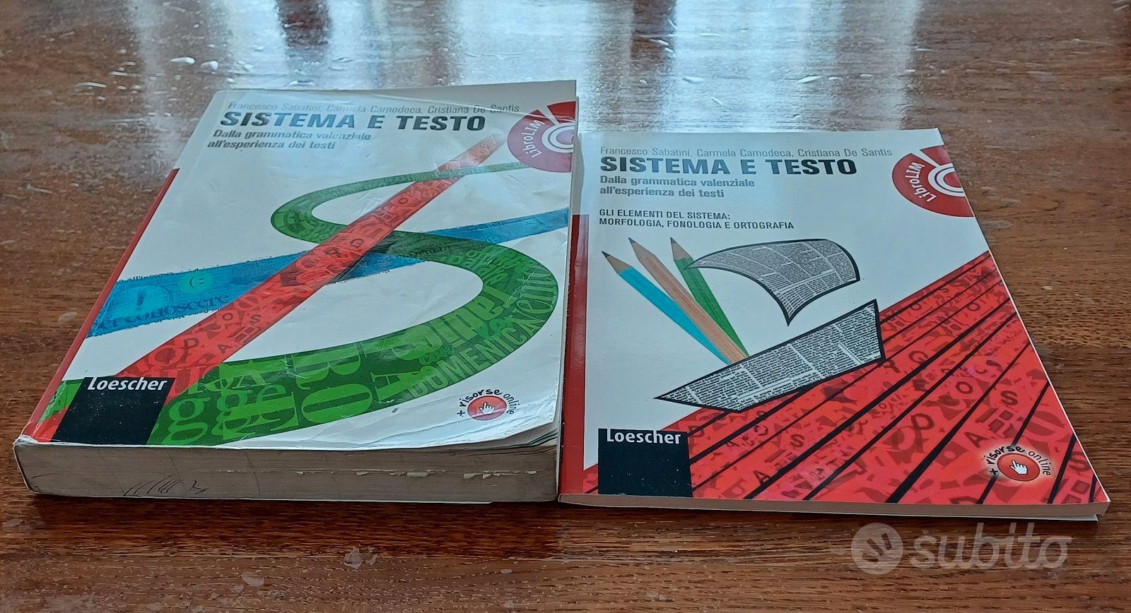 9788820134778 - SISTEMA E TESTO – GRAMMATICA - Libri e Riviste In vendita a  Firenze