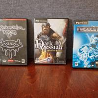 Lotto PC –Neverwinter Nights +Deus Ex + Dark Messi