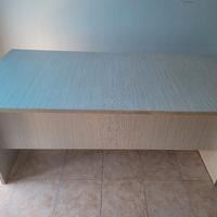 Scrivania da ufficio wengè chiaro solide NUMERO 5