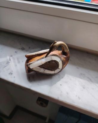 statuetta decorativa a forma di anatra, vintage 19