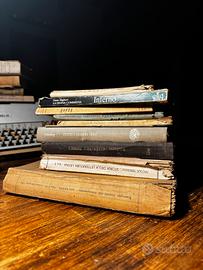 Lotto set 10 libri vecchi vintage e antichi