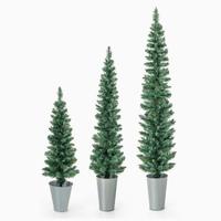 NUOVO Set di 3 Albero di Natale da 90/120/150 cm