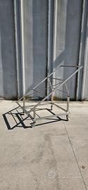 carrello in acciaio pieghevole con ruote