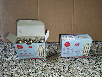 2 Confezioni Set Ricarica Sifone Seltz isi Soda