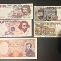 Lotto banconote Repubblica Italiana in Fds