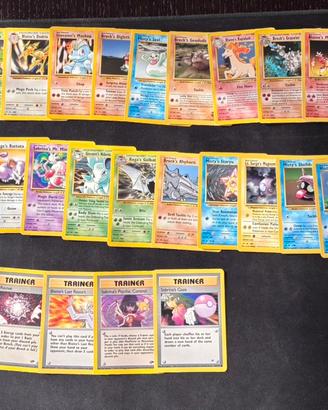 Lotto 55 carte pokemon collezione Gym Heroes