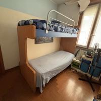 letto soppalco con scale a scomparsa