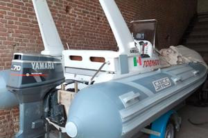 Sacs Tornado 510 + Yamaha 70 HP + carrello Balbi