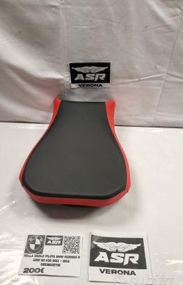 SELLA SEDILE SEAT ANTERIORE PILOTA ROSSA E NERA BM