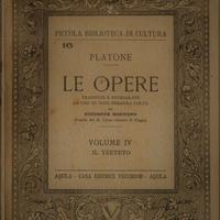 PLATONE LE OPERE - IL TEETETO