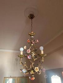 Lampadario vintage stile fiorentino