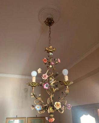 Lampadario vintage stile fiorentino