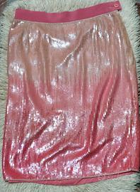 gonna Escada seta rosa vintage Tg 38