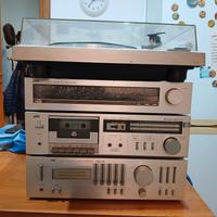 Impianto Stereo JVC con giradischi e CD