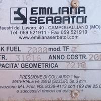 Serbatoio - Distributore mobile per gasolio 