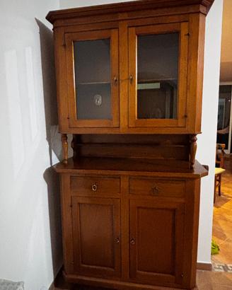 Credenza/piattaia napoletana in legno