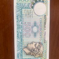 Banconota rara 500 lire serie mercurio