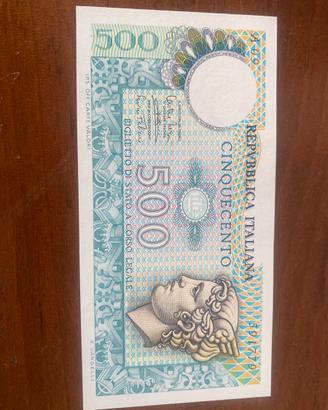 Banconota rara 500 lire serie mercurio