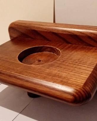 Accessorio bagno in legno massello