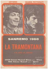 Spartito di Antoine/Gianni Pettenati-La tramontana
