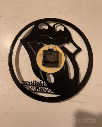 Orologio da Parete Vinile Rolling Stones Rock