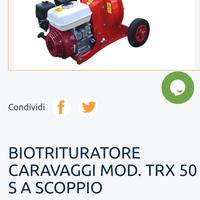 biotrituratore Caravaggi TRX 50