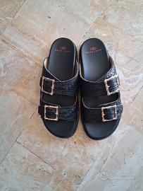 ciabatte nere Swish Jeans