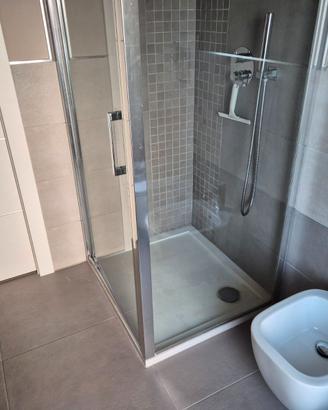 Box alluminio doccia 80x90 con vetro 6mm