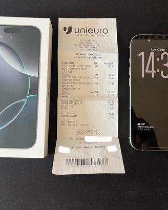 iPhone 16 Pro 128GB Bianco Titanio