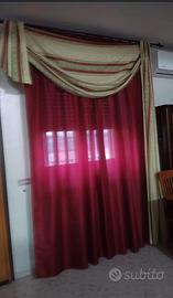 Tenda (2 teli),calata e 2 bastoni in ferro battuto