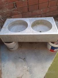 Acquaio Livornese Antico in marmo a 2 buche