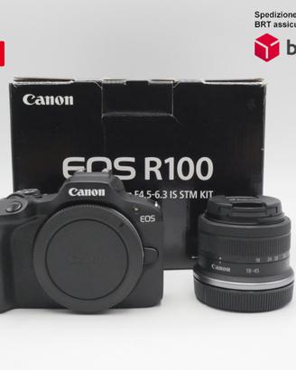 Canon EOS R100 + RF 18-45 F4.5-5.6 IS STM .
