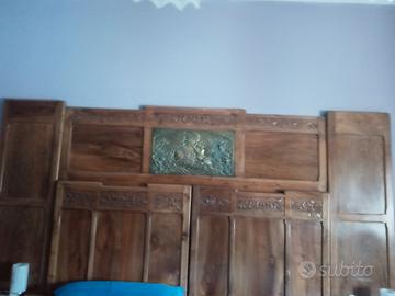 testata letto con comodini