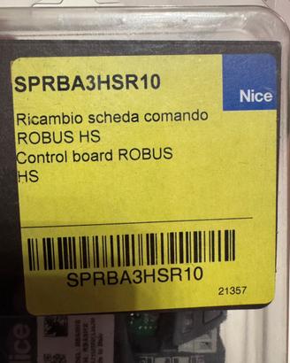 Scheda cancello NICE