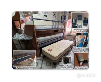 Letto a castello triplo Moretti Compact